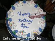 Vanilla Birthday Cake for Mom