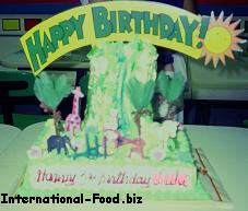 Wildlife Birthday Cake with Jollibee