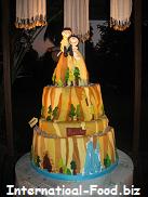 Two-tiered Wedding Cake with Outbound/Outdoor motif
