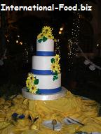 Three-tiered Wedding Cake