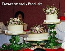 Three Piece Wedding Cake